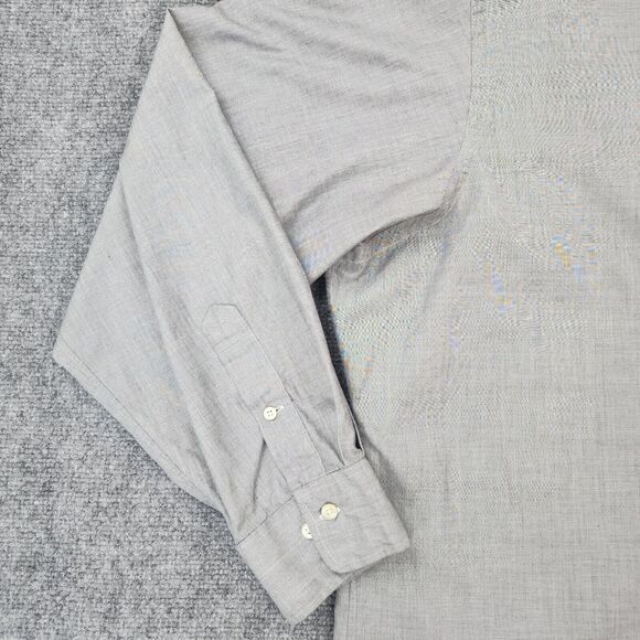 Polo Ralph Lauren Shirt Mens 18 XXL Gray Regent Classic Fit Casual Button Up VTG - Picture 11 of 16